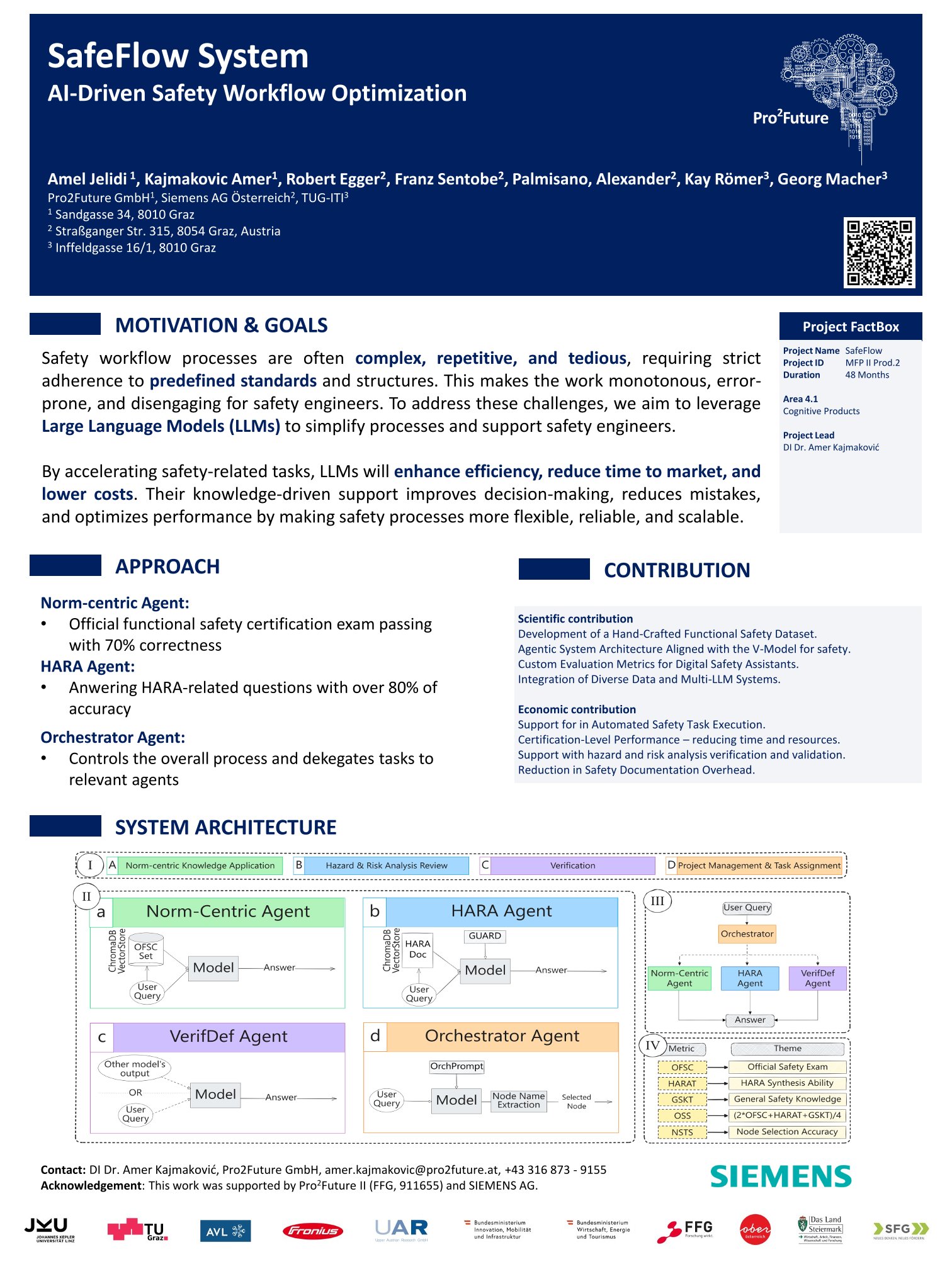 SafeFlow Agentic Approach Poster